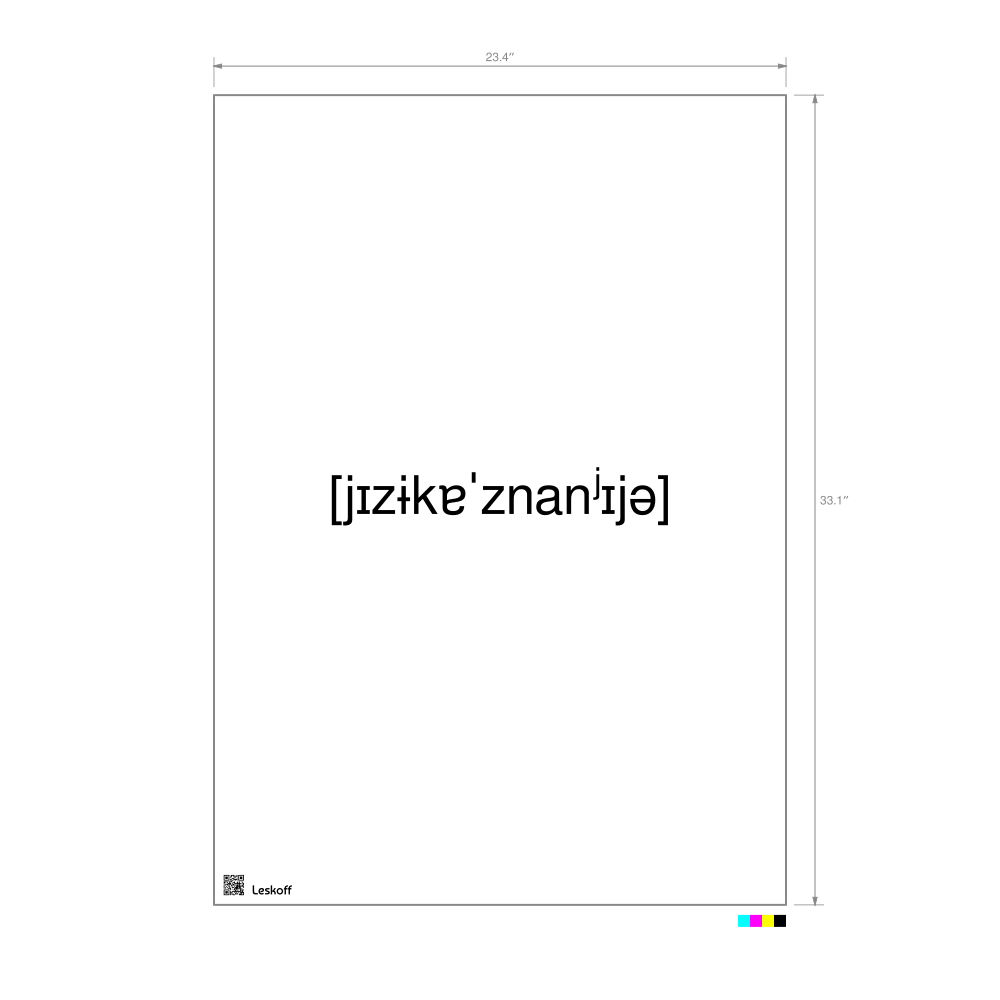 Leskoff языкознание IPA Transcription Poster image 1 of 1