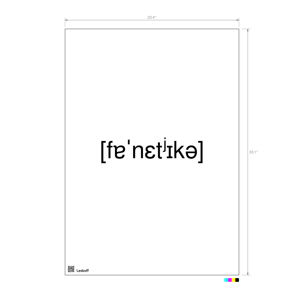 Leskoff фонетика IPA Transcription Poster image 1 of 1