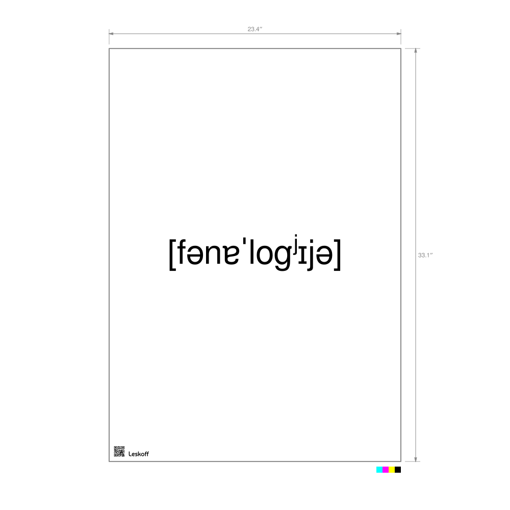 Leskoff фонология IPA Transcription Poster image 1 of 1