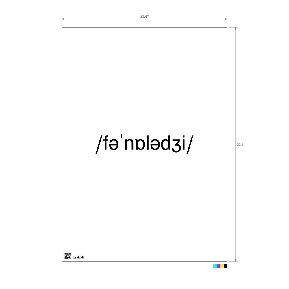 Leskoff phonology IPA Transcription Poster image 1 of 1