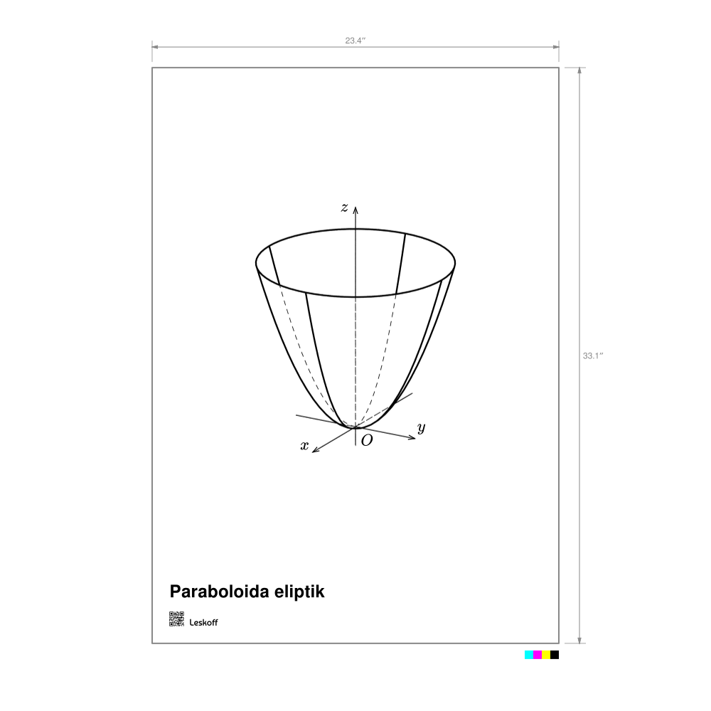 Leskoff Elliptic Paraboloid Poster image 1 of 1