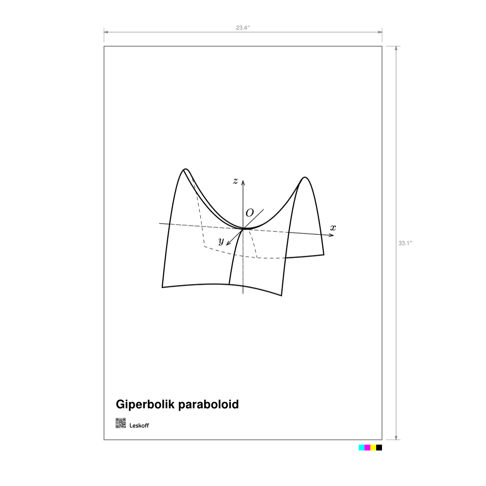 Leskoff Hyperbolic Paraboloid Poster image 1 of 1