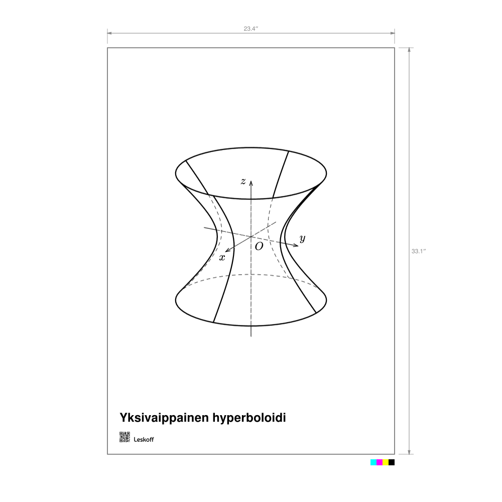 Leskoff Hyperboloid of One Sheet Poster image 1 of 1