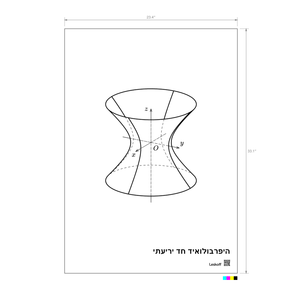 Leskoff Hyperboloid of One Sheet Poster image 1 of 1
