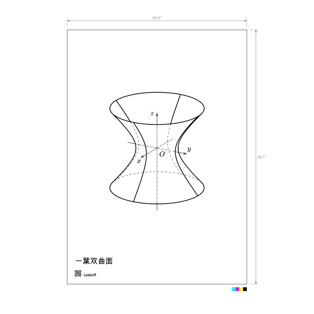 Leskoff Hyperboloid of One Sheet Poster image 1 of 1