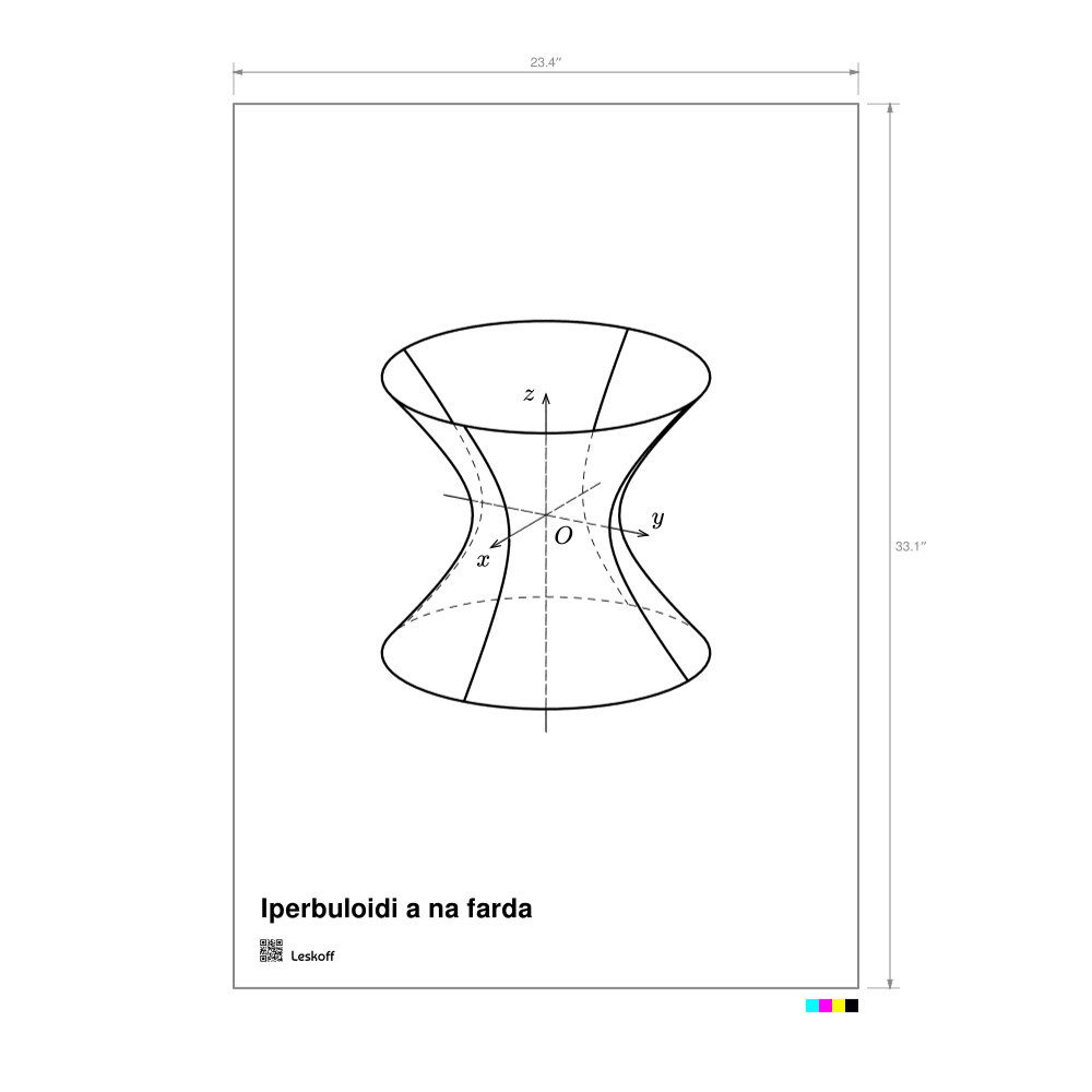 Leskoff Hyperboloid of One Sheet Poster image 1 of 1