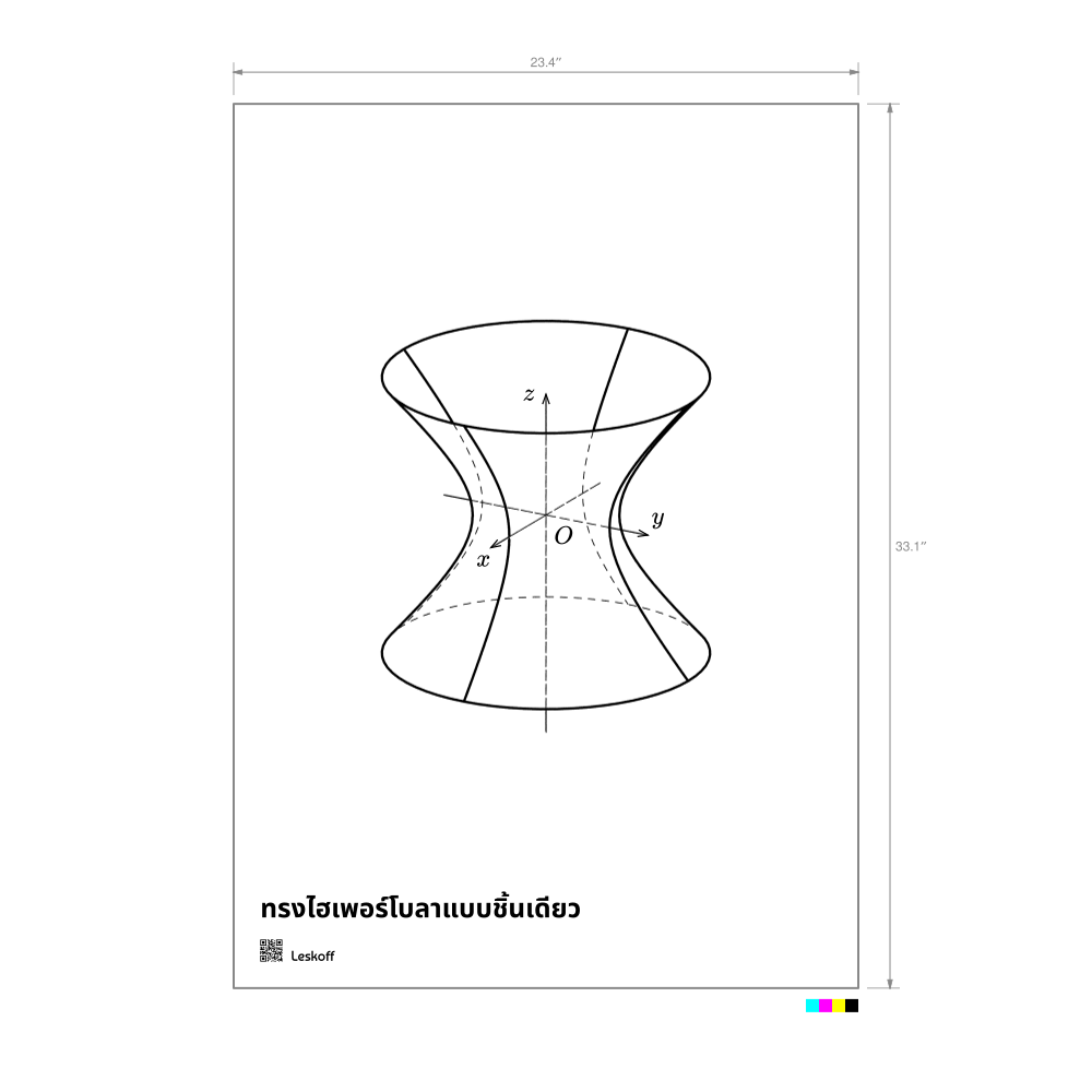 Leskoff Hyperboloid of One Sheet Poster image 1 of 1