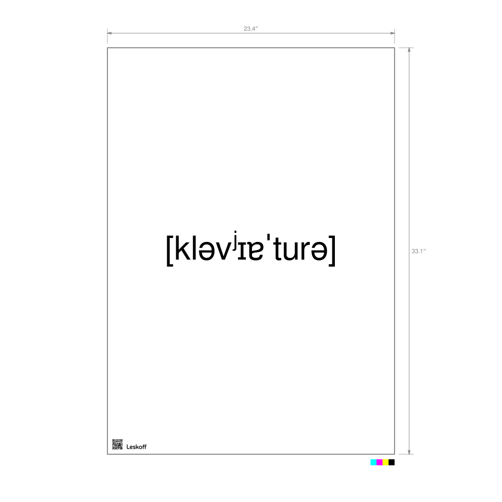 Leskoff клавиатура IPA Transcription Poster image 1 of 1