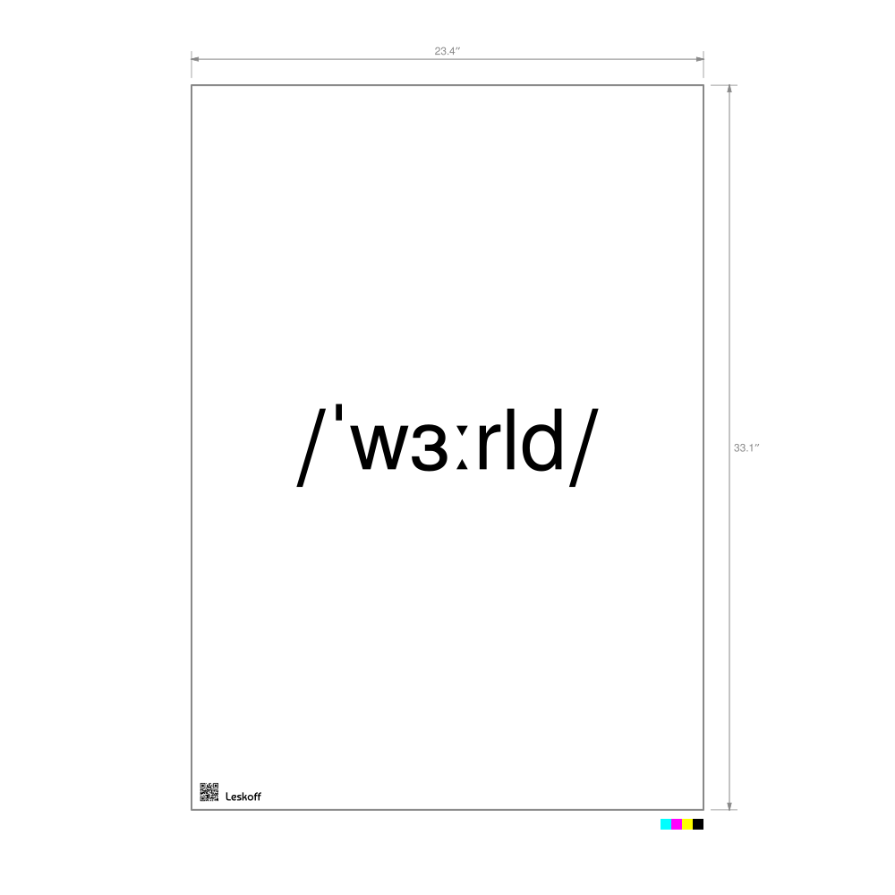 Leskoff world IPA Transcription Poster image 1 of 1