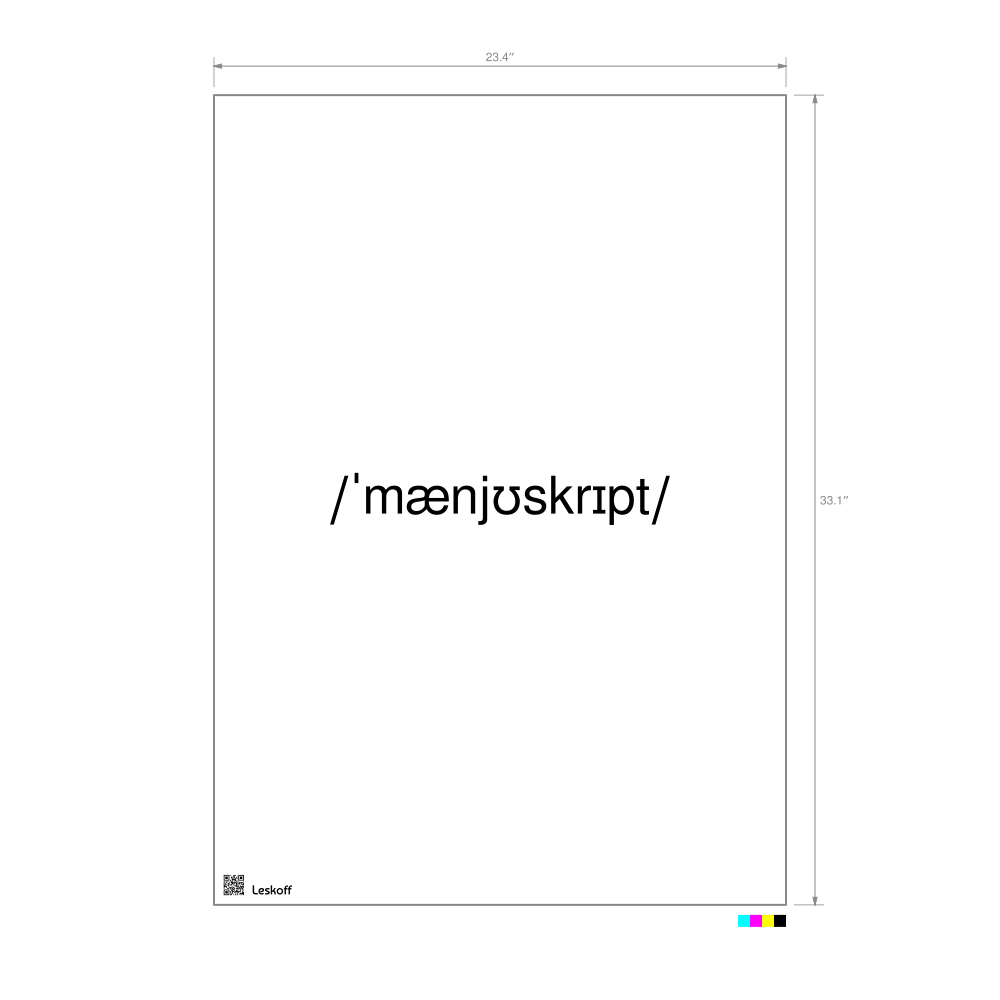 Leskoff manuscript IPA Transcription Poster image 1 of 1