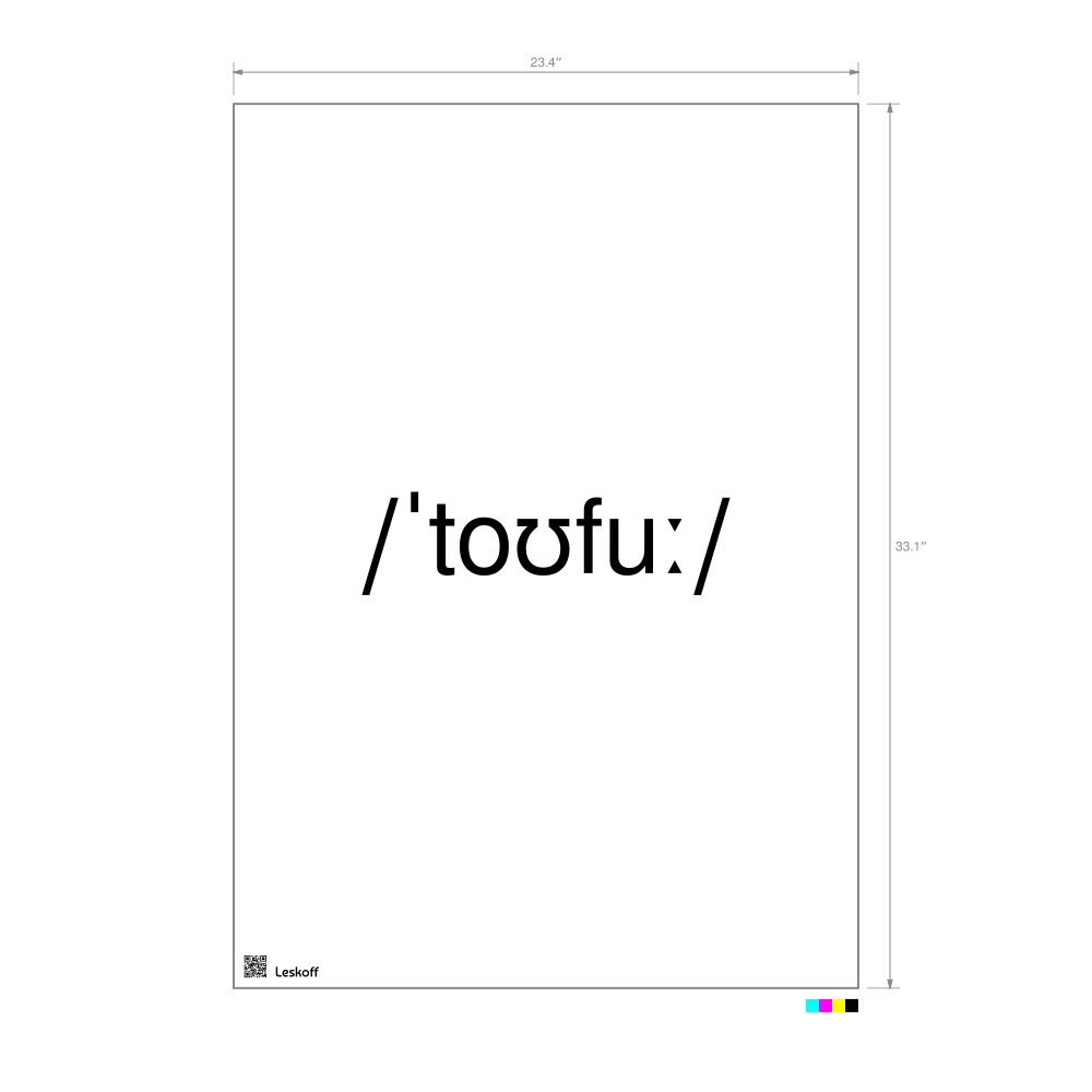 Leskoff tofu IPA Transcription Poster image 1 of 1