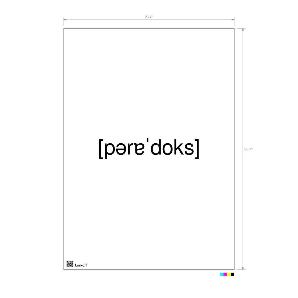 Leskoff парадокс IPA Transcription Poster image 1 of 1