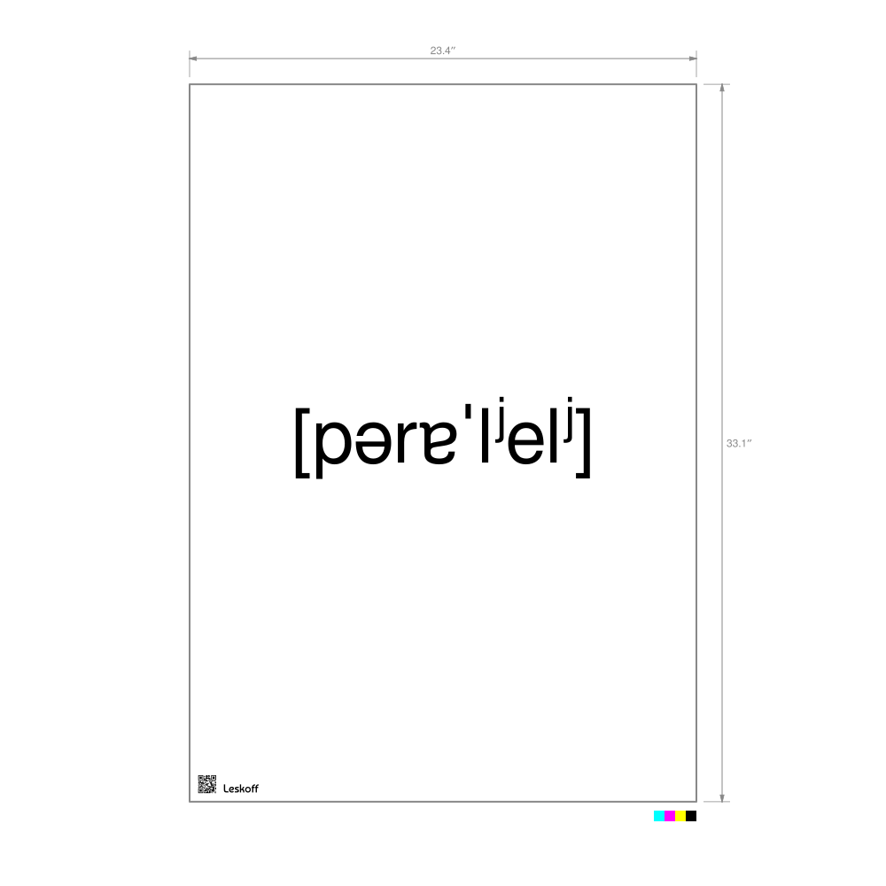 Leskoff параллель IPA Transcription Poster image 1 of 1