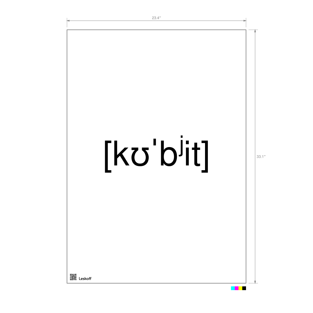 Leskoff кубит IPA Transcription Poster image 1 of 1