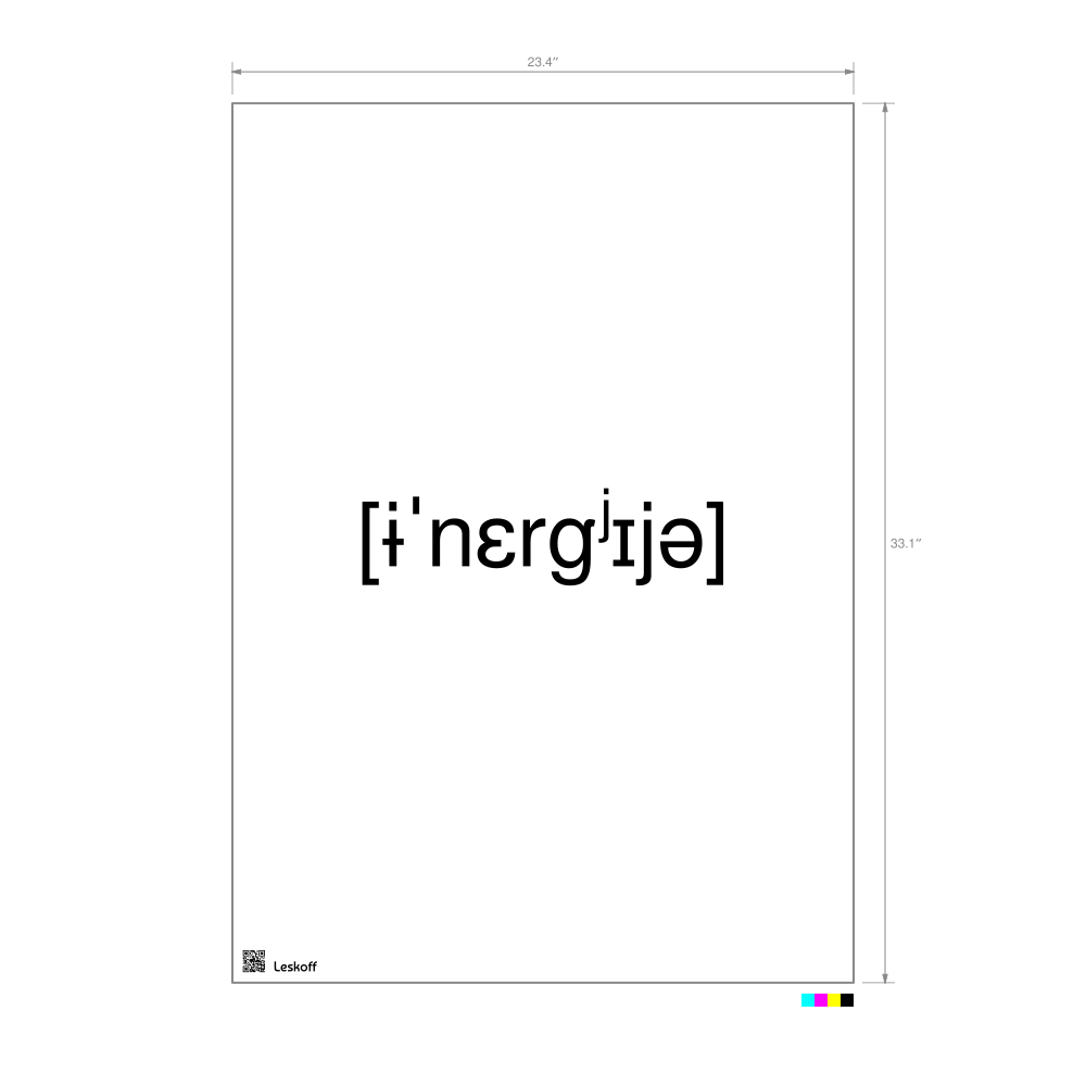 Leskoff энергия IPA Transcription Poster image 1 of 1