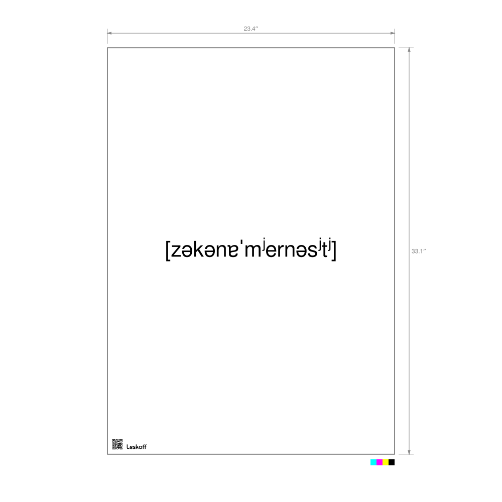 Leskoff закономерность IPA Transcription Poster image 1 of 1