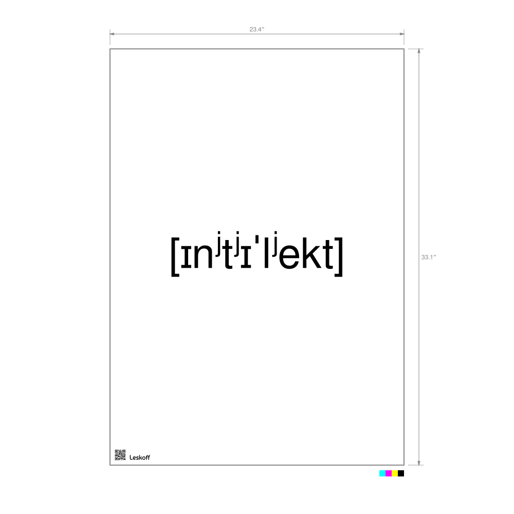 Leskoff интеллект IPA Transcription Poster image 1 of 1