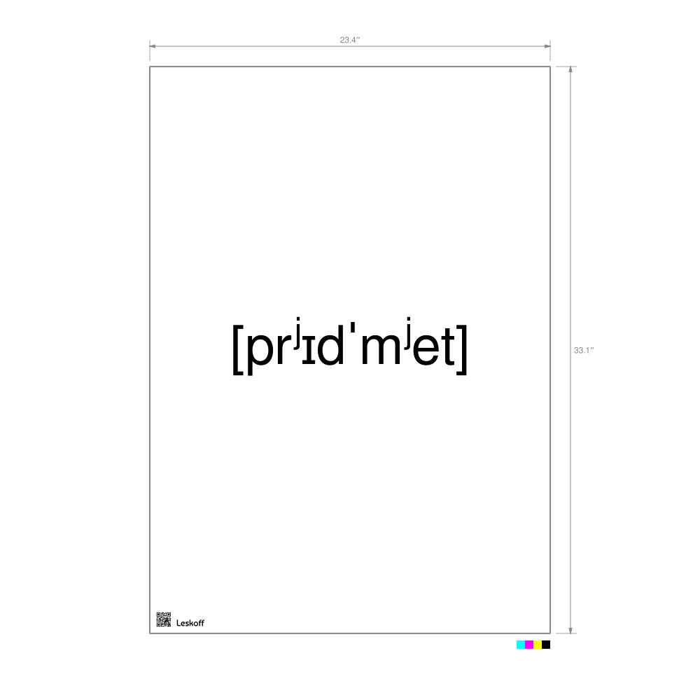 Leskoff предмет IPA Transcription Poster image 1 of 1