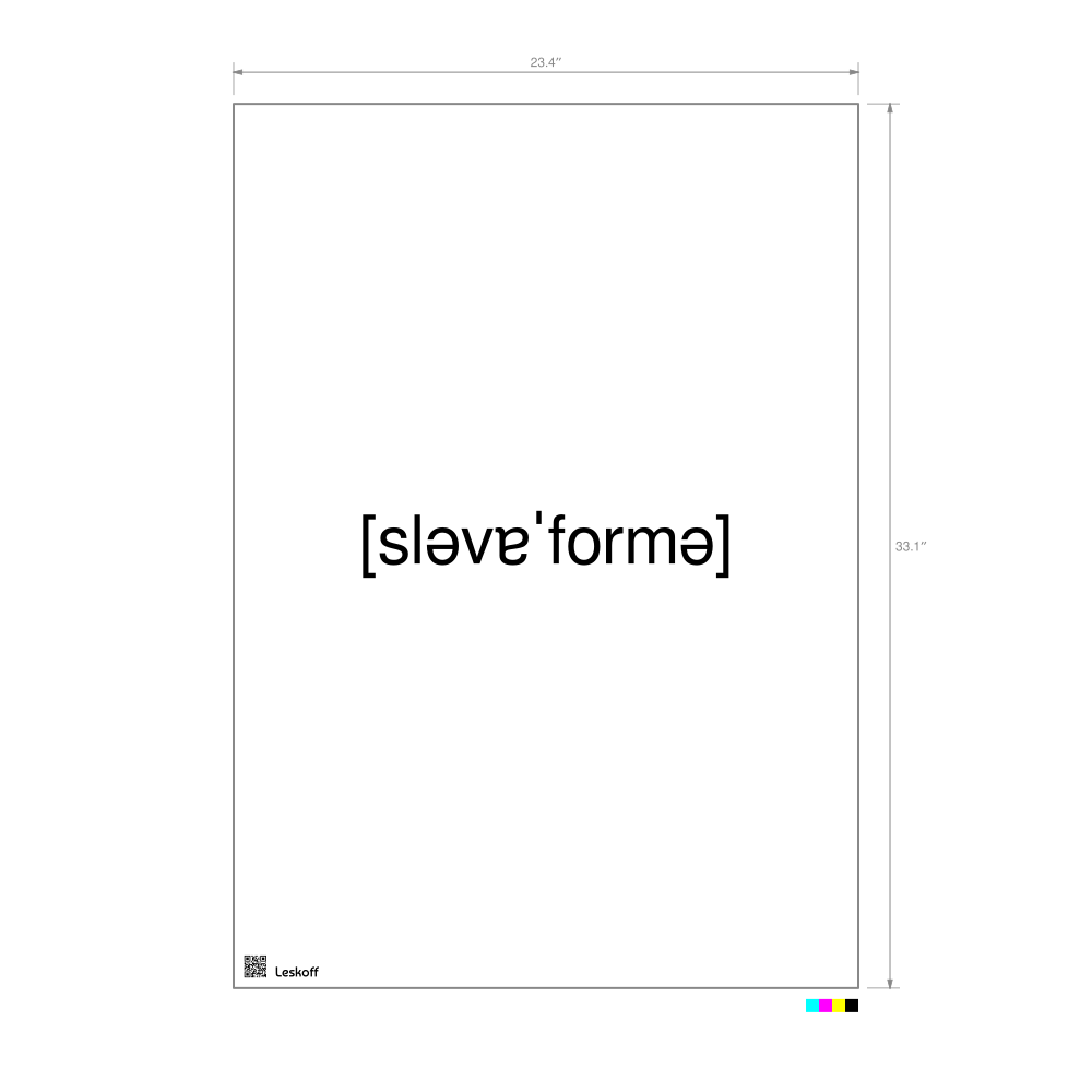 Leskoff словоформа IPA Transcription Poster image 1 of 1