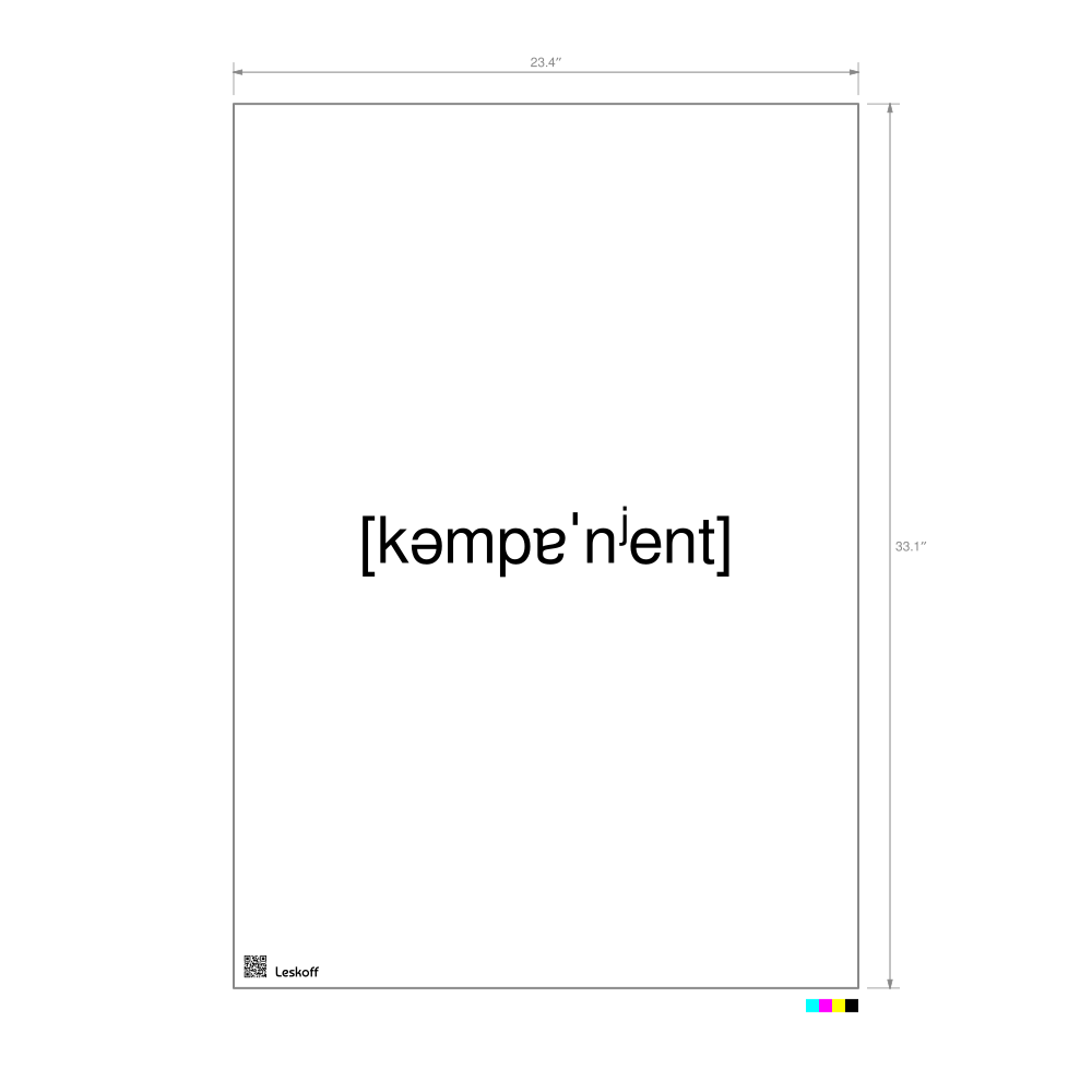 Leskoff компонент IPA Transcription Poster image 1 of 1