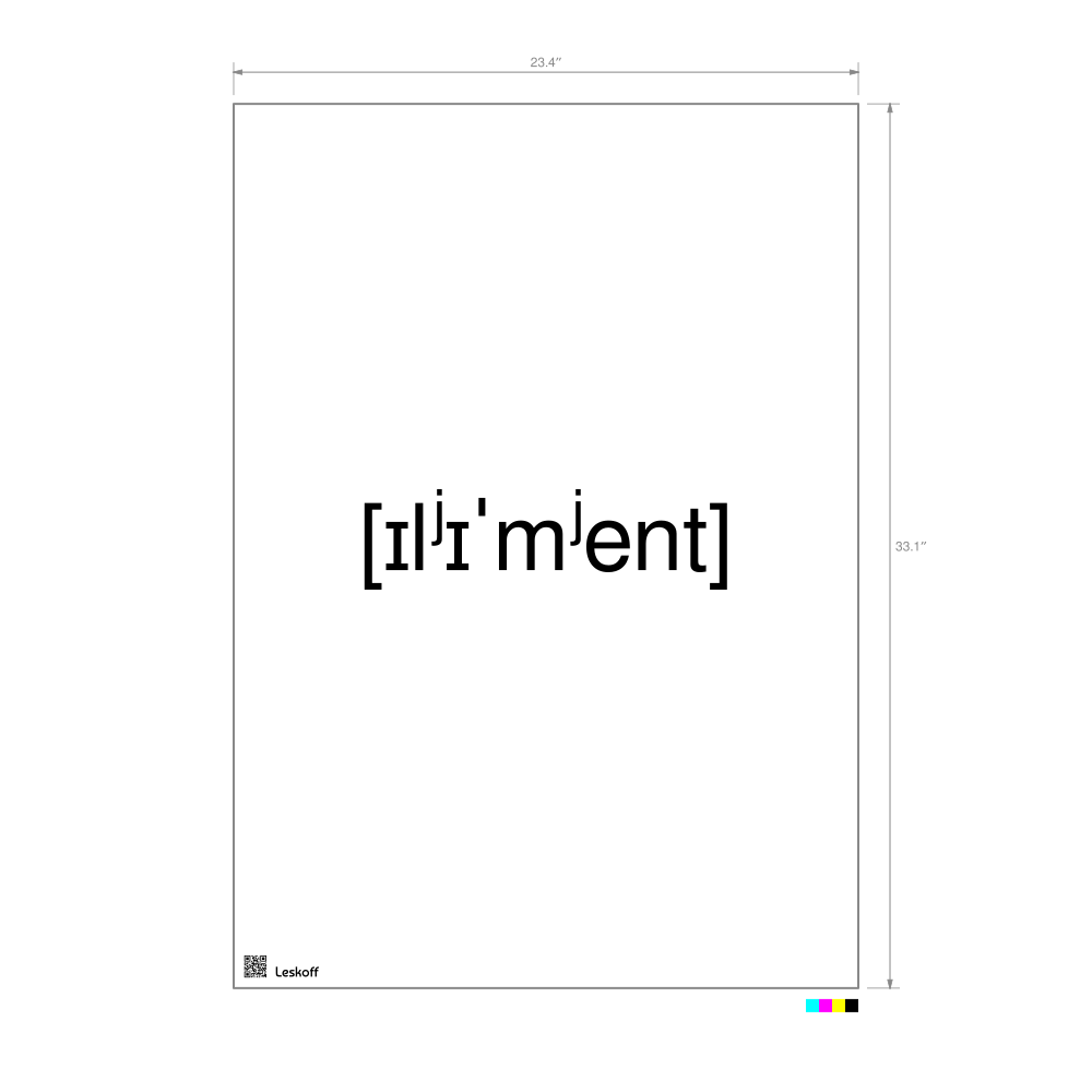 Leskoff элемент IPA Transcription Poster image 1 of 1