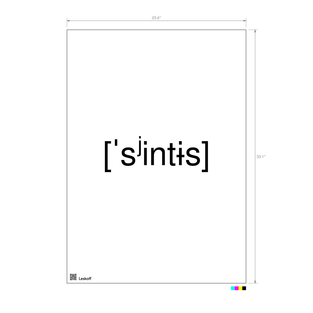 Leskoff синтез IPA Transcription Poster image 1 of 1