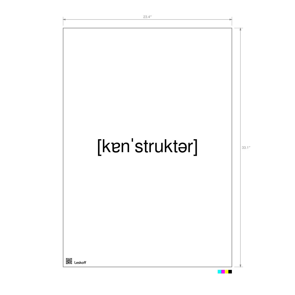 Leskoff конструктор IPA Transcription Poster image 1 of 1