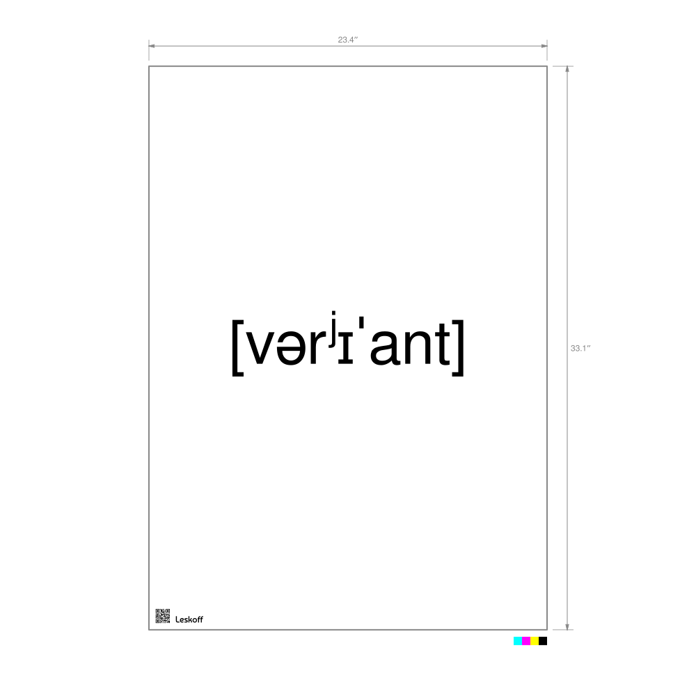 Leskoff вариант IPA Transcription Poster image 1 of 1