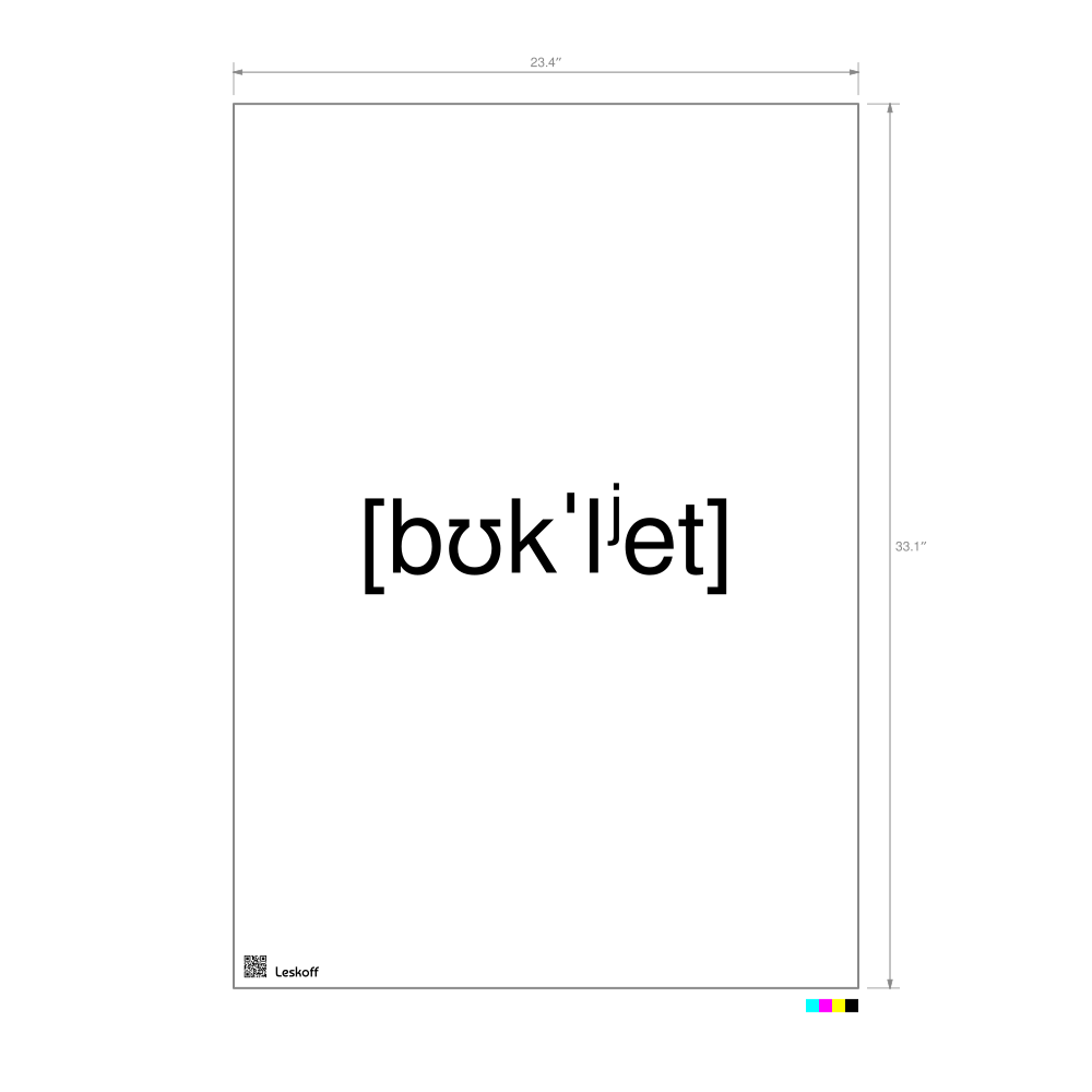 Leskoff буклет IPA Transcription Poster image 1 of 1