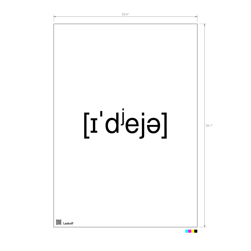 Leskoff идея IPA Transcription Poster image 1 of 1