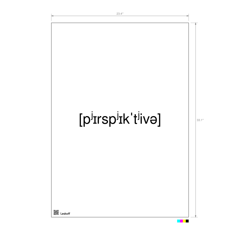 Leskoff перспектива IPA Transcription Poster image 1 of 1