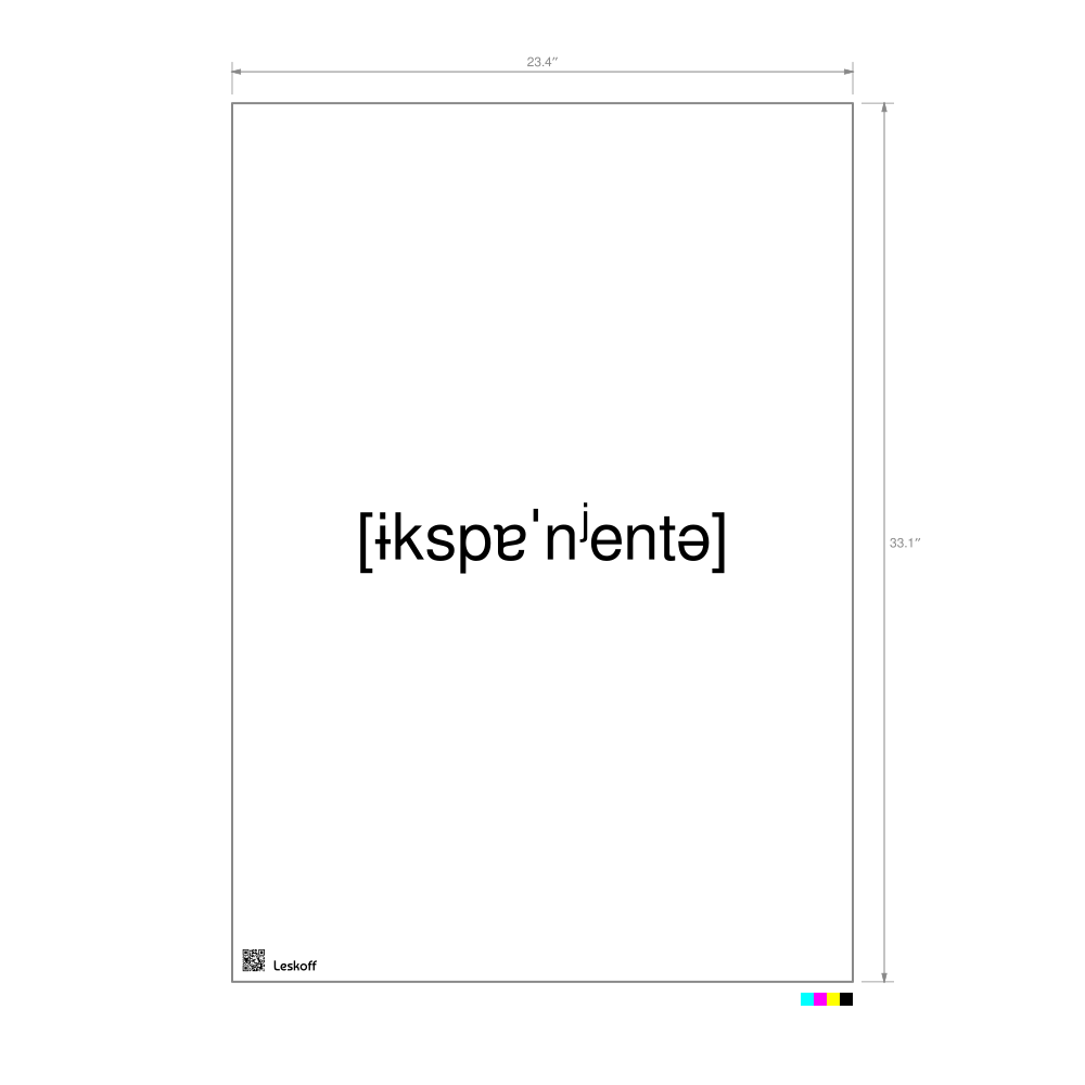Leskoff экспонента IPA Transcription Poster image 1 of 1