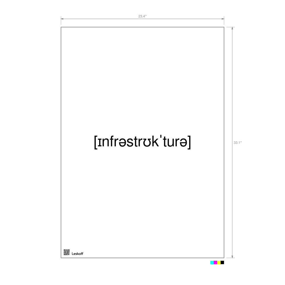 Leskoff инфраструктура IPA Transcription Poster image 1 of 1