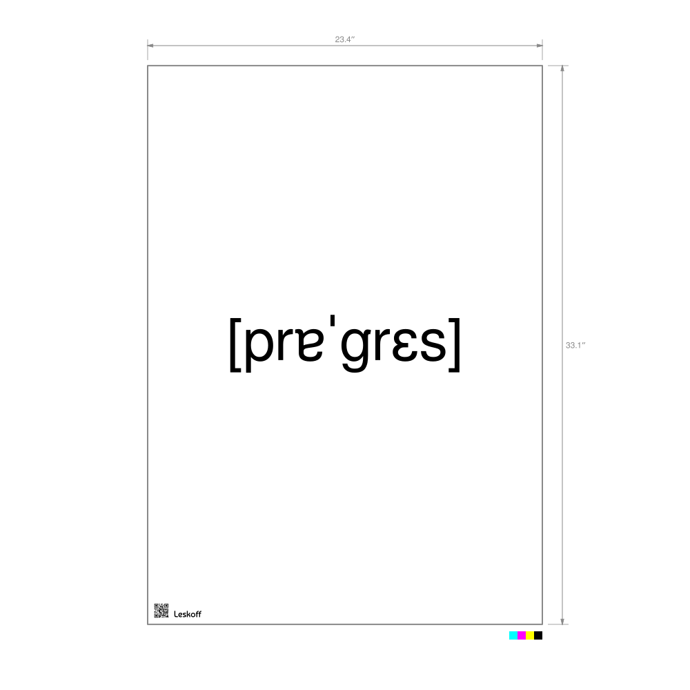 Leskoff прогресс IPA Transcription Poster image 1 of 1