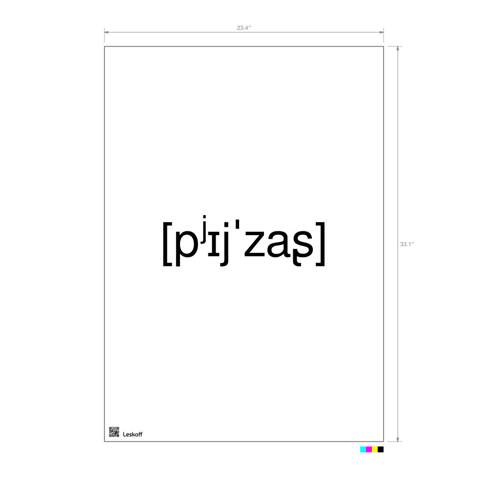 Leskoff пейзаж IPA Transcription Poster image 1 of 1