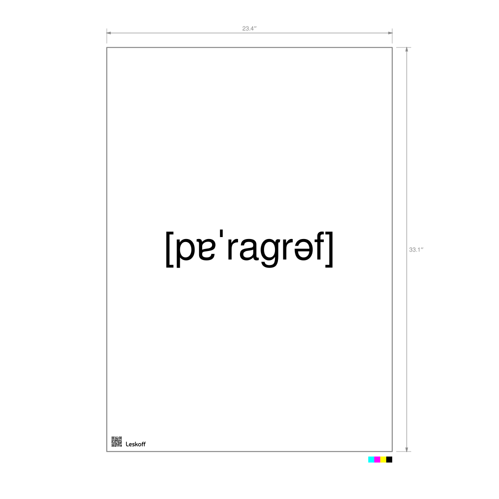 Leskoff параграф IPA Transcription Poster image 1 of 1