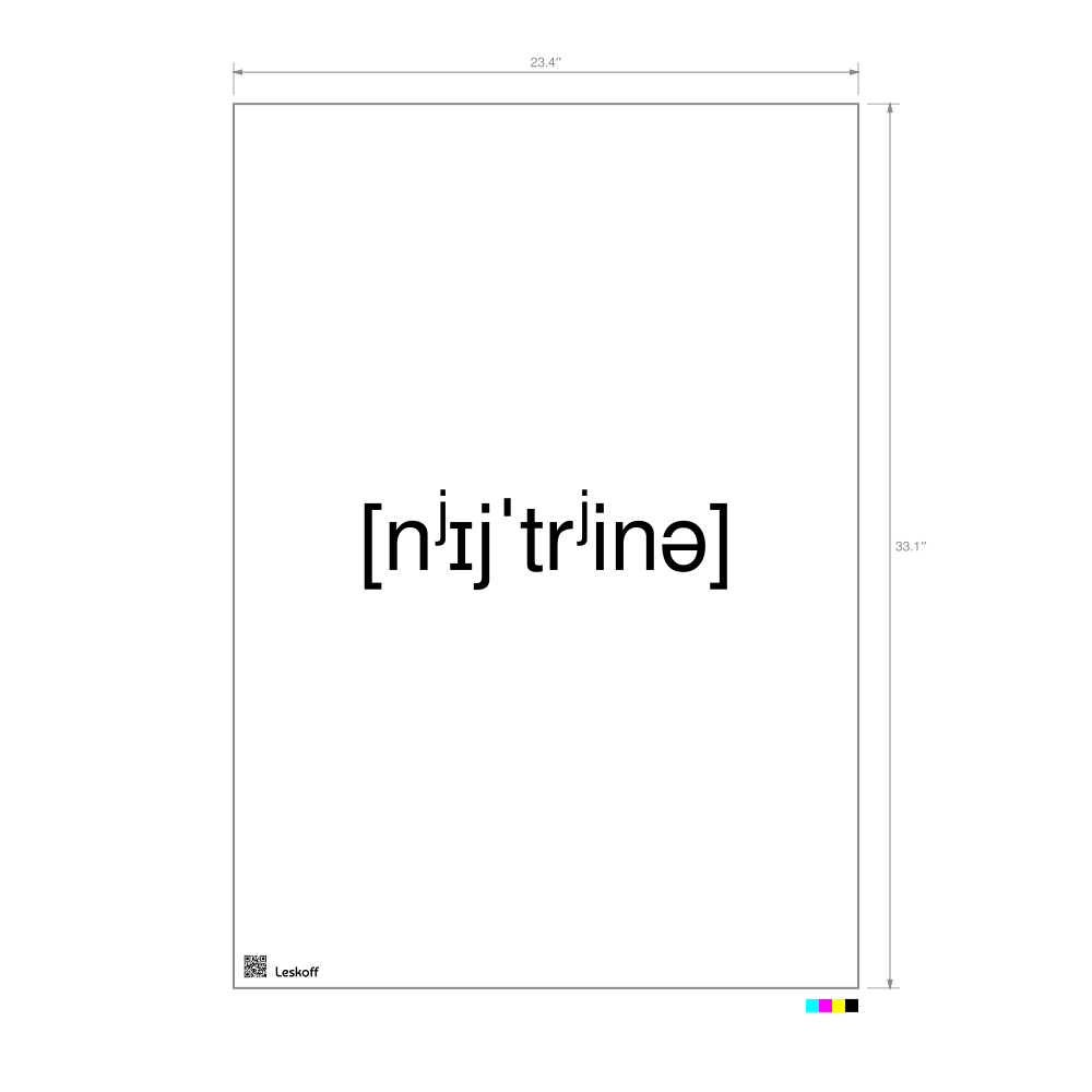 Leskoff нейтрино IPA Transcription Poster image 1 of 1