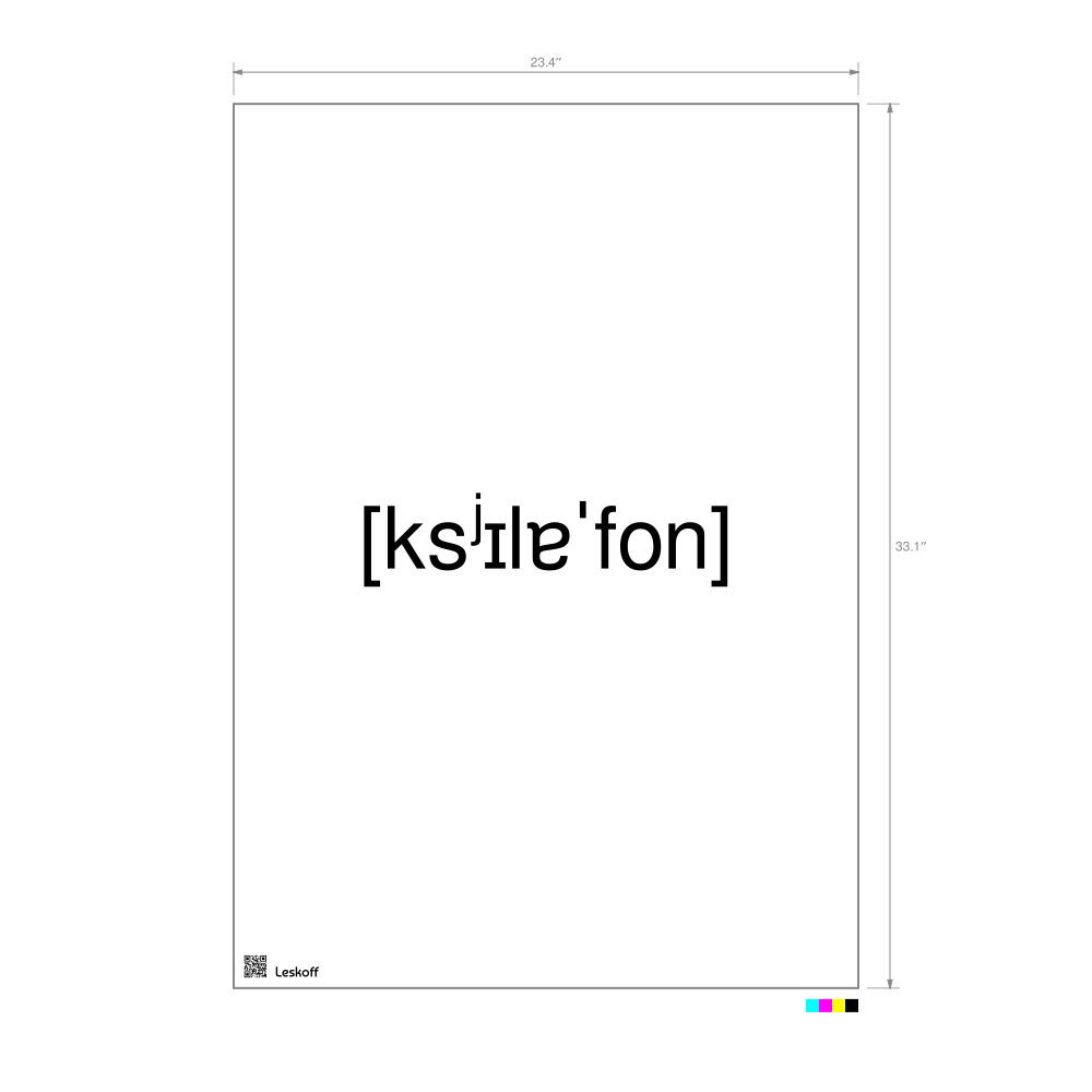 Leskoff ксилофон IPA Transcription Poster image 1 of 1