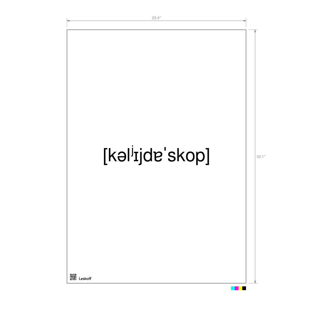 Leskoff калейдоскоп IPA Transcription Poster image 1 of 1