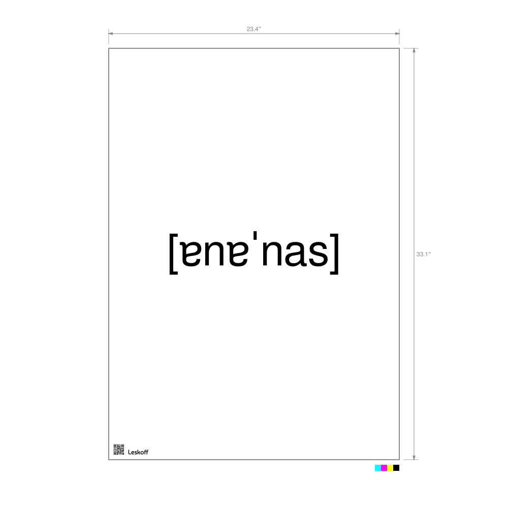 Leskoff ананас IPA Transcription Poster image 1 of 1