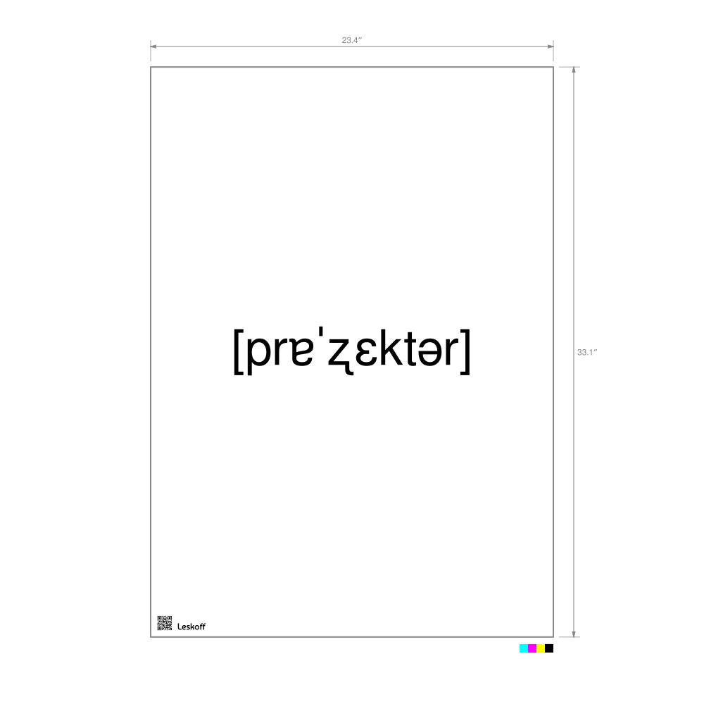 Leskoff прожектор IPA Transcription Poster image 1 of 1