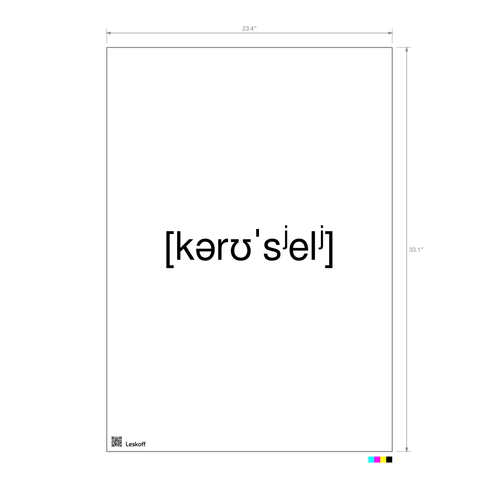 Leskoff карусель IPA Transcription Poster image 1 of 1