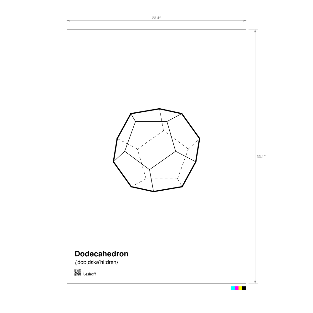 Leskoff Dodecahedron Poster image 1 of 1