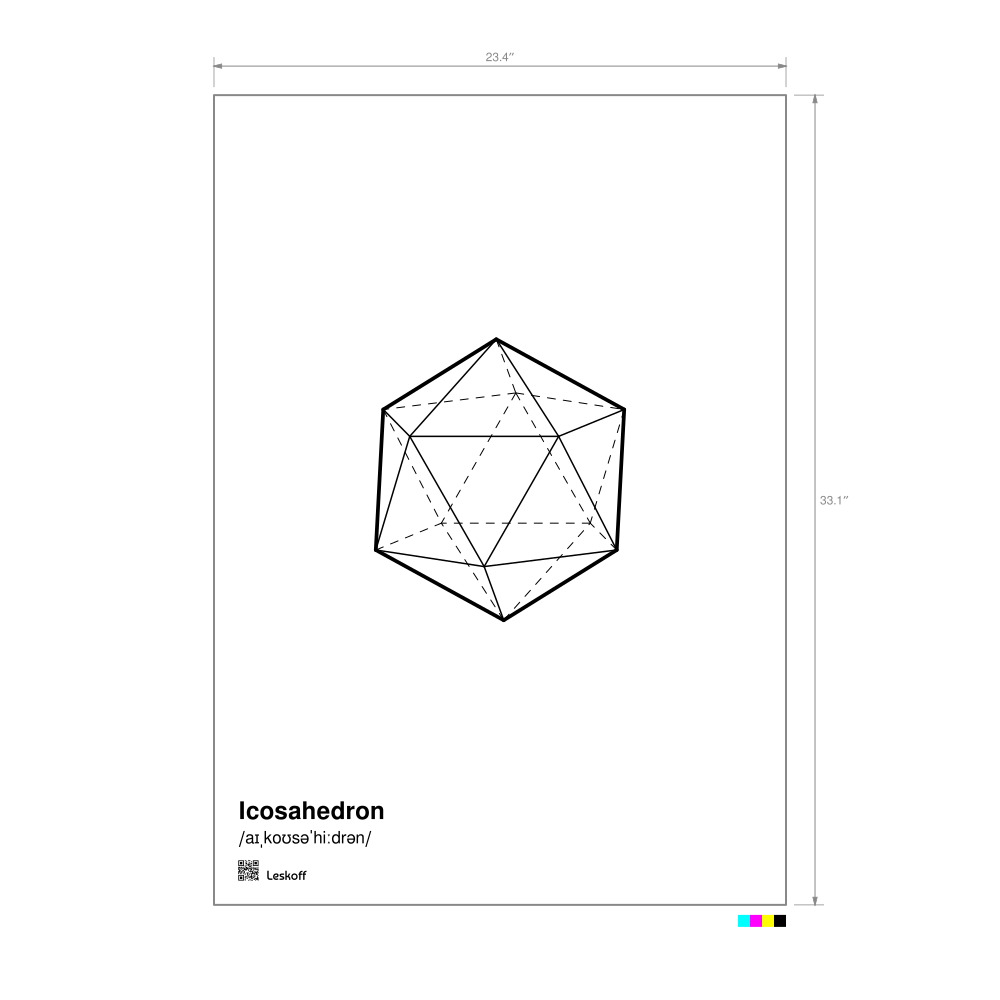 Leskoff Icosahedron Poster image 1 of 1