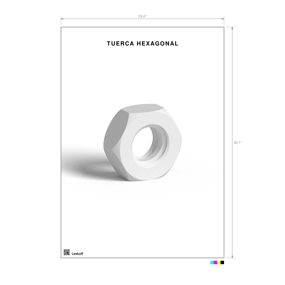 Leskoff Hex Nut Poster image 1 of 1