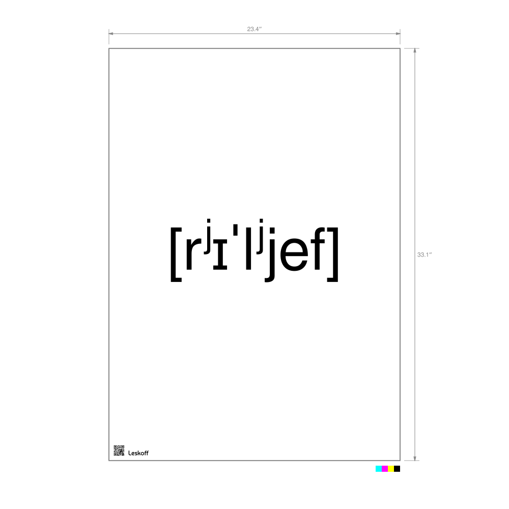 Leskoff рельеф IPA Transcription Poster image 1 of 1