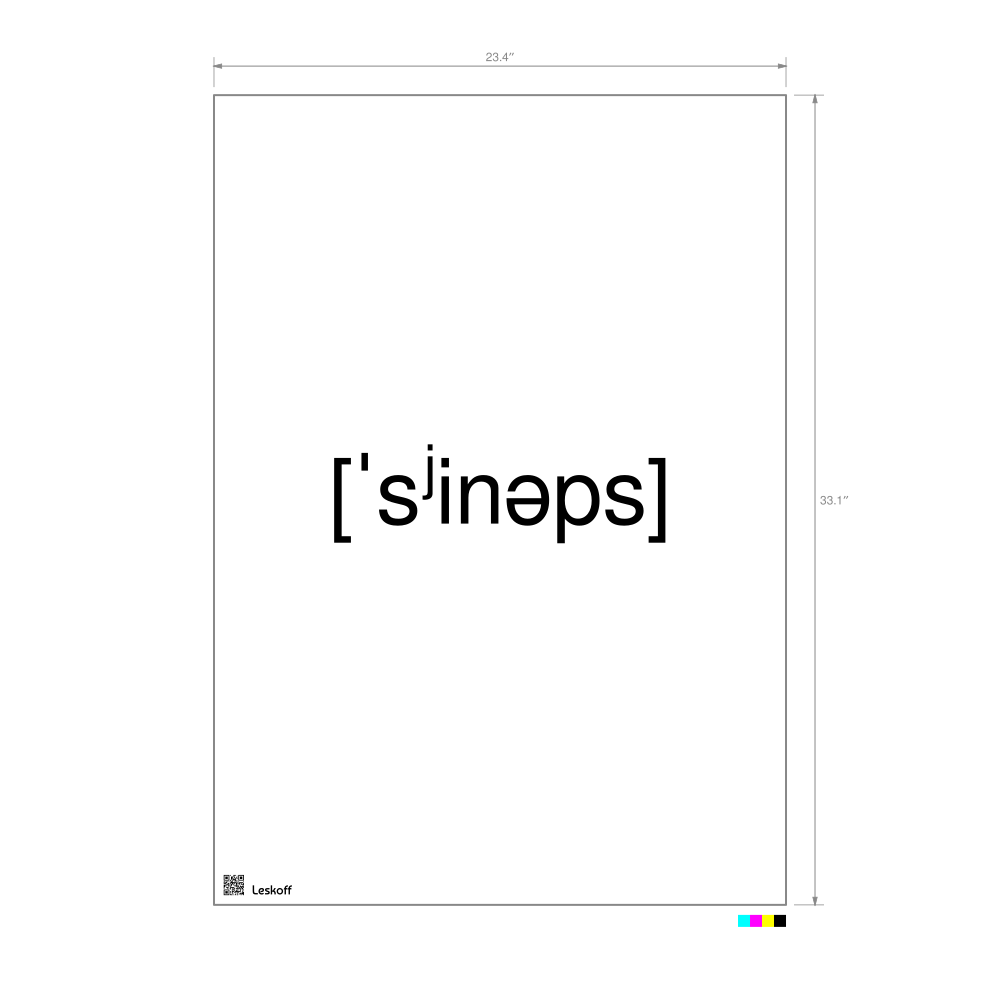Leskoff синапс IPA Transcription Poster image 1 of 1