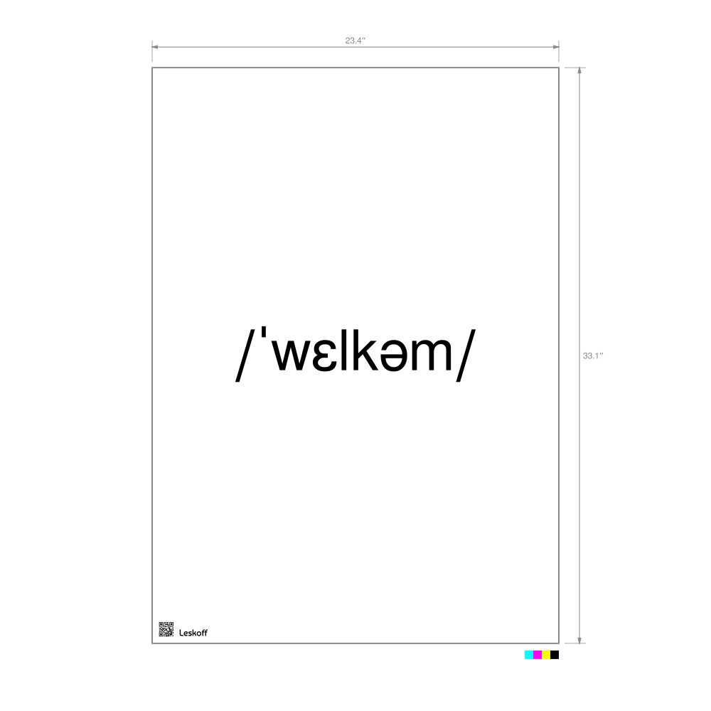 Leskoff welcome IPA Transcription Poster image 1 of 1