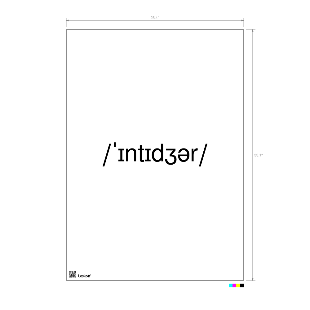 Leskoff integer IPA Transcription Poster image 1 of 1