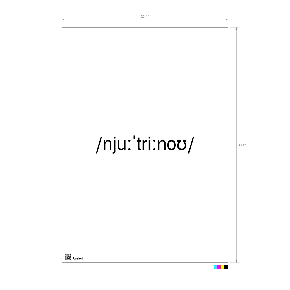 Leskoff neutrino IPA Transcription Poster image 1 of 1